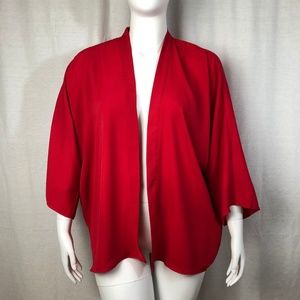 asos Red Open Front Shrug